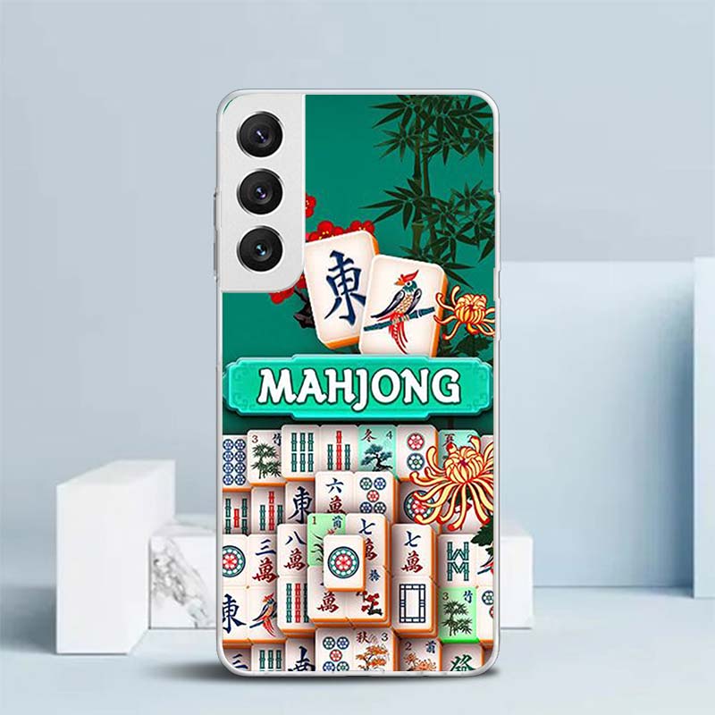 Creative Mahjong Soft Cover for Samsung Galaxy S25 Edge S26 S24 S23 Ultra Phone Case S22 S21 Plus S20 FE Print Pattern Shell Gal