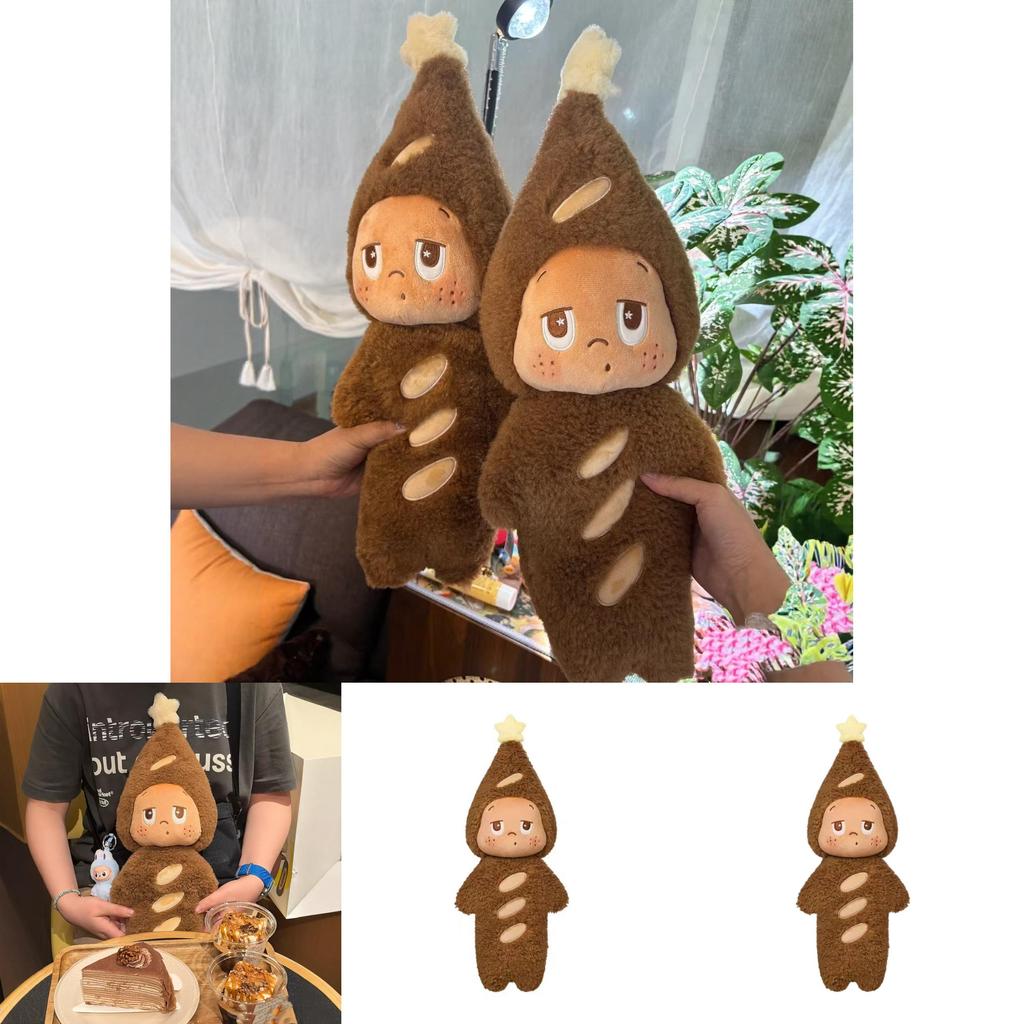 Twinkle Fluffy Plush Toy With Baguette Design For Kids And Teens Gift