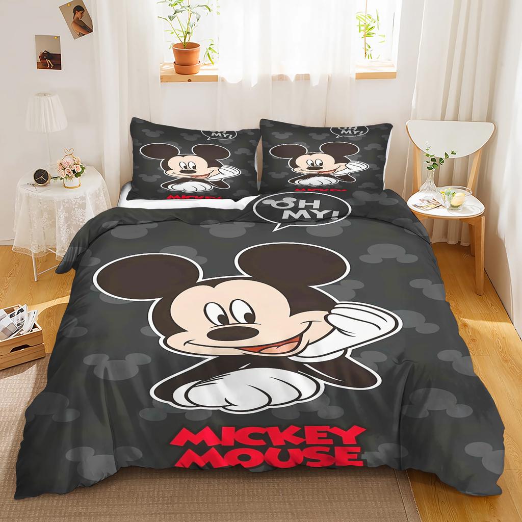 Mickey Anya Forger Duvet Cover Set Comforter Bedding 3d Children'S Bedding Set 3-Piece 1 Quilt Cover King Size