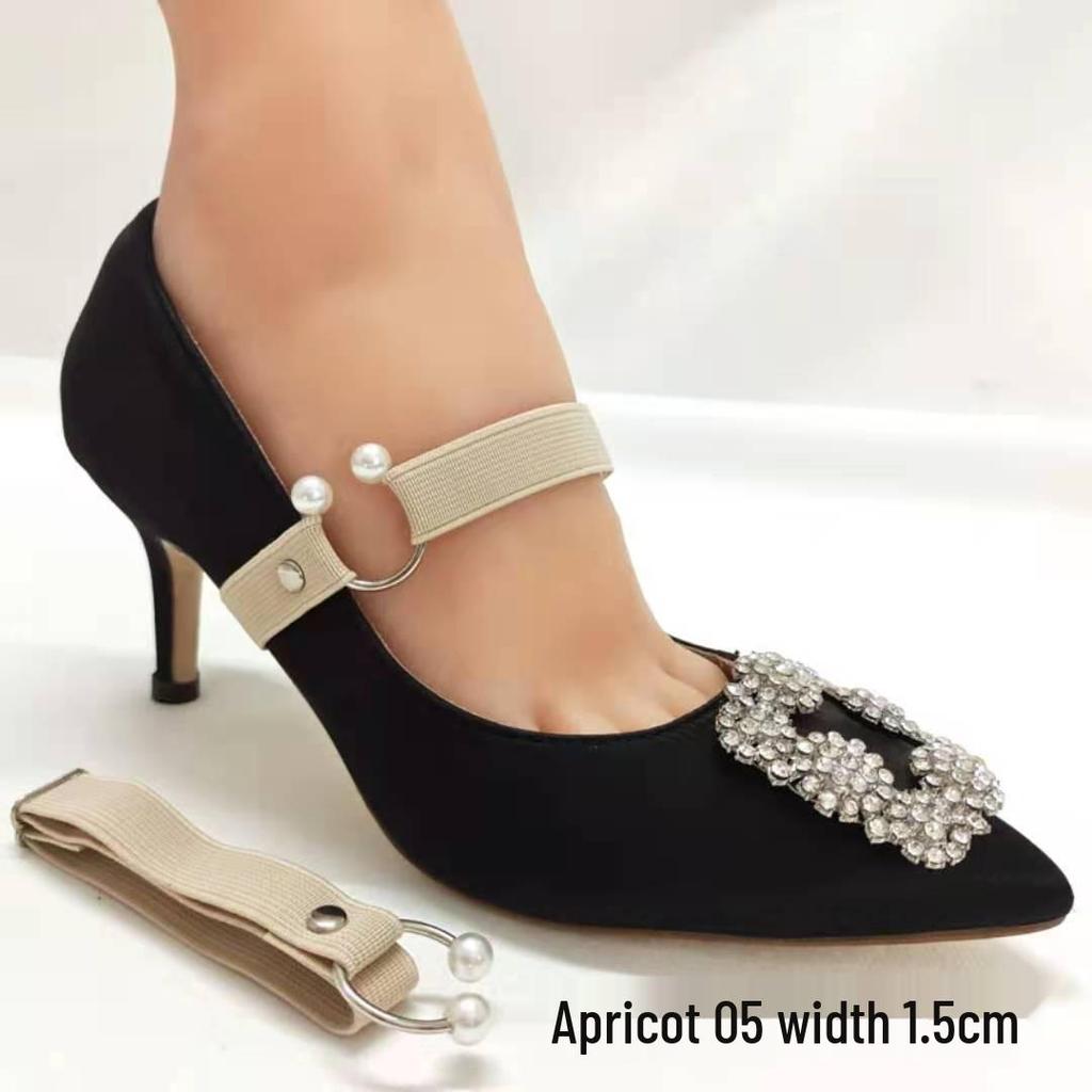 Lacets Ajustables à Boucle Perle Anti-Chute Élastiques pour Chaussures Surdimensionnées