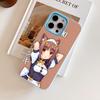 Nekopara Azuki Phone Case for iPhone 17 16 15 14 13 12 11 Air Pro Max Plus Jelly Double Layer Light Blue Cover