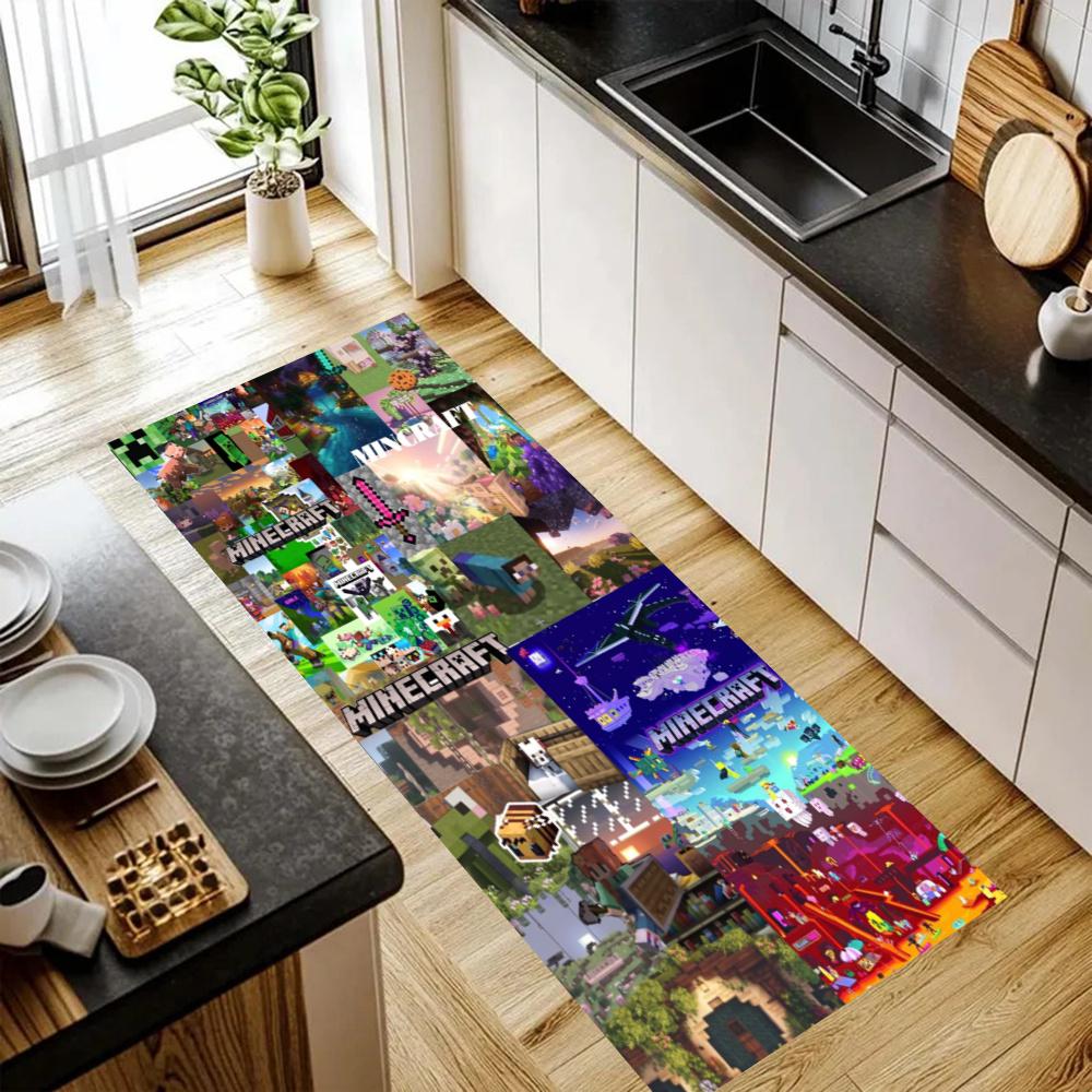 Minecraft Kitchen Floor Mat Nonslip Washable Soft Carpet Doormat Suitable For Bedroom Living Room Kitchen And Bathroom Home Decor