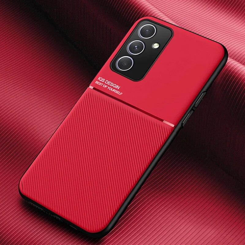 Magnetic Car Holder Silicone Cover for Samsung Galaxy S23 Ultra A34 A14 A34 A54 5G Soft Frame Protection Case