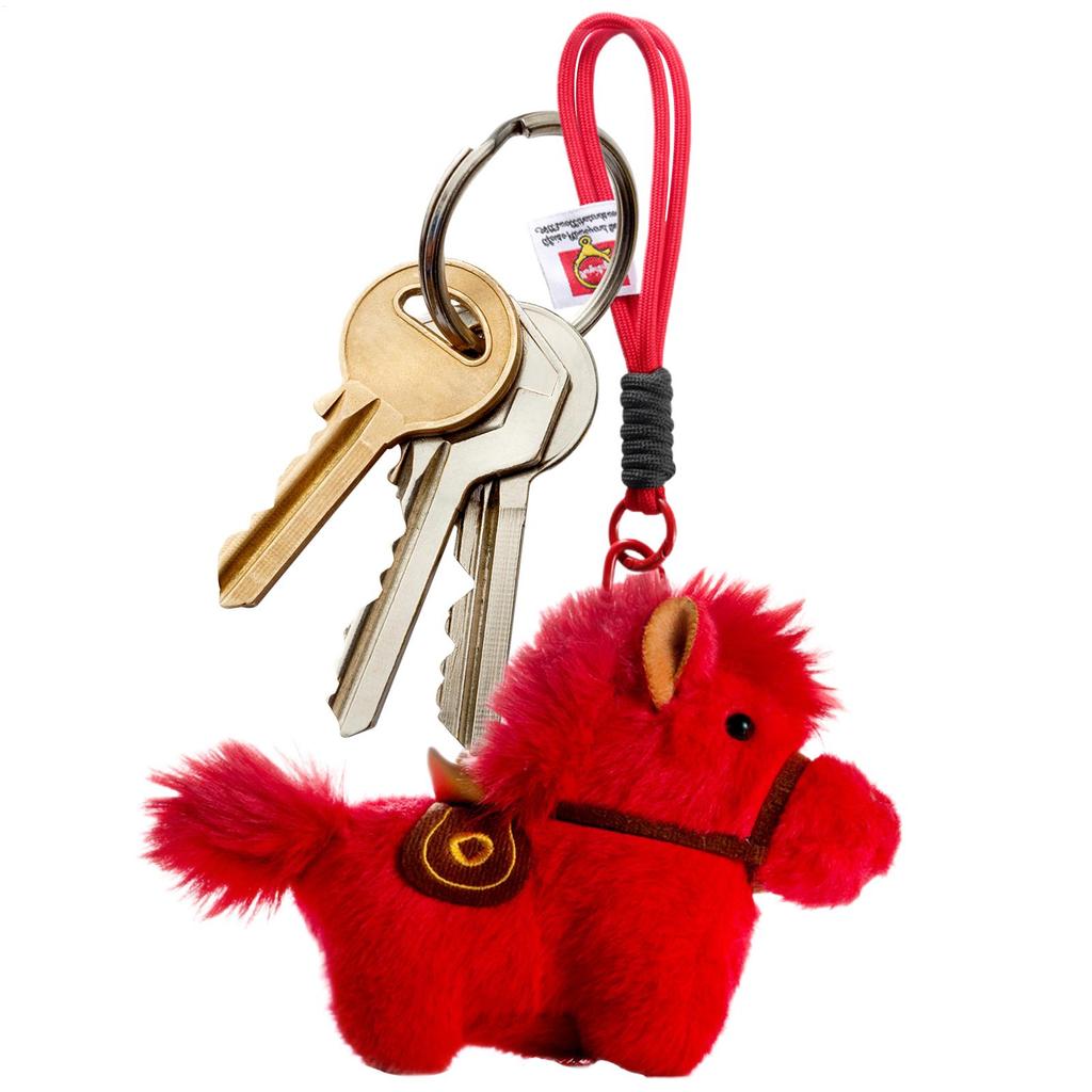 Horse Plush Keychain Yuan Bao Horse Plush Toy Exquisite Pony Pendant Keychain School Bag Car Decor New Year Gift for 2026