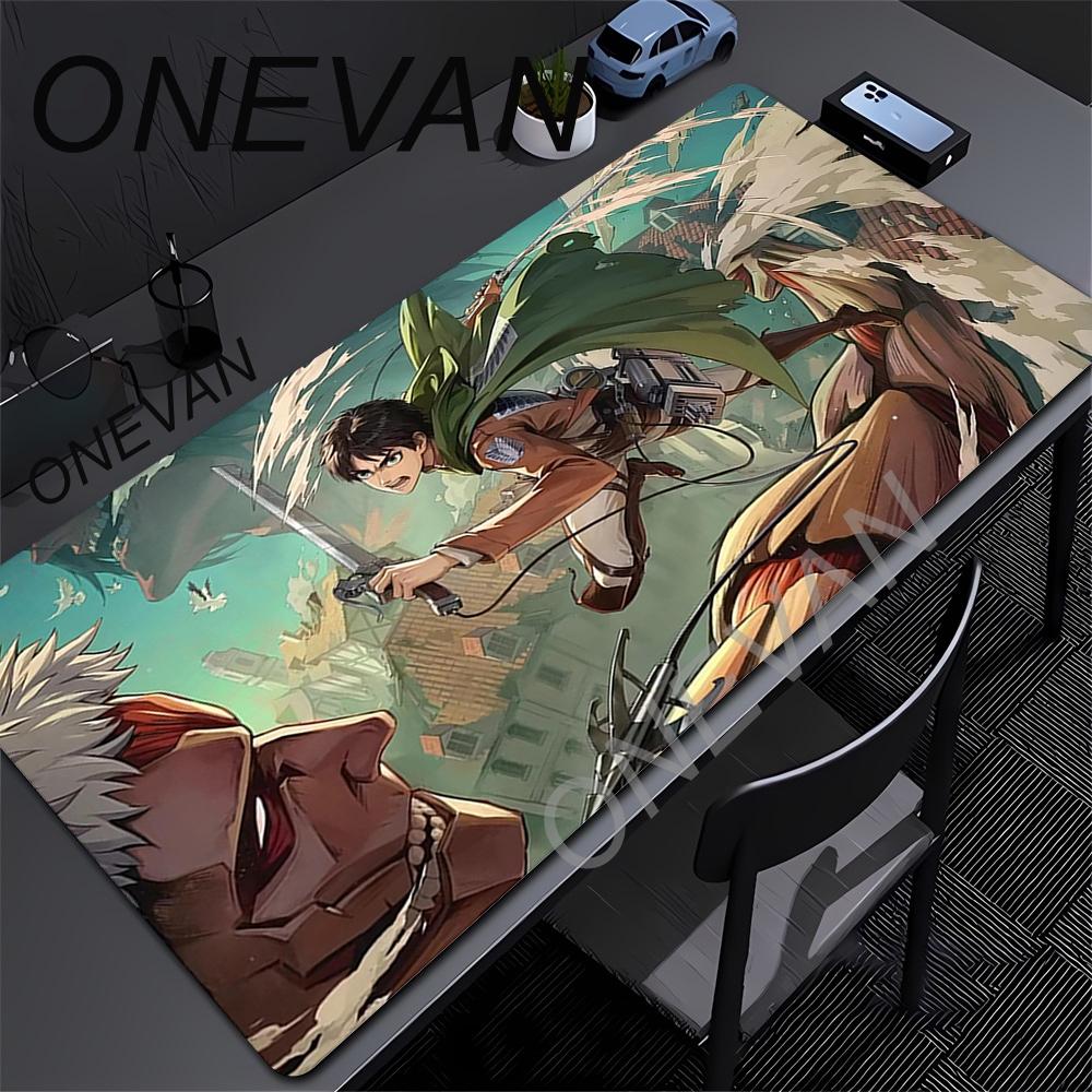 Útok Titánů Anime Velká Podložka pod Myš s Zámkovým Okrajem Počítačová Podložka pod Myš XXL S Herní Podložka pod Myš Herní Podložka pro Notebook Klávesnici Podložky pod Myš Koberec