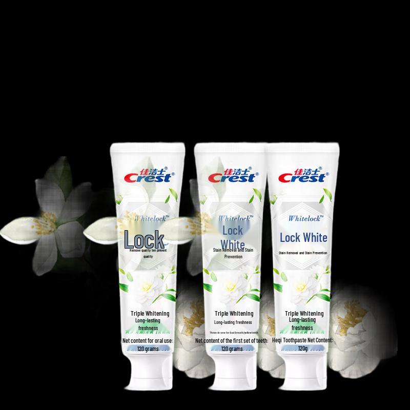 

Crest Dual-Color Whitening Toothpaste with Jasmine & Camellia
