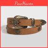 Retro Leatherinspired Womens Belt With Antiqued Pu Finish For Elegant Waistwear