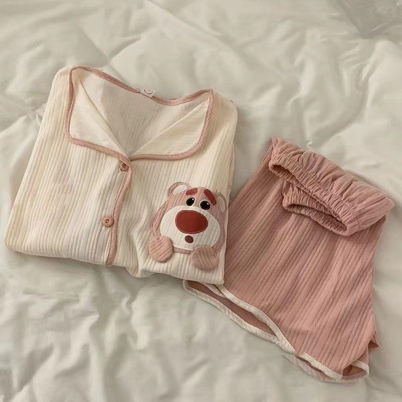 Cute Pajamas for Women in Summer 2024 New Short-sleeved Cartoon Summer