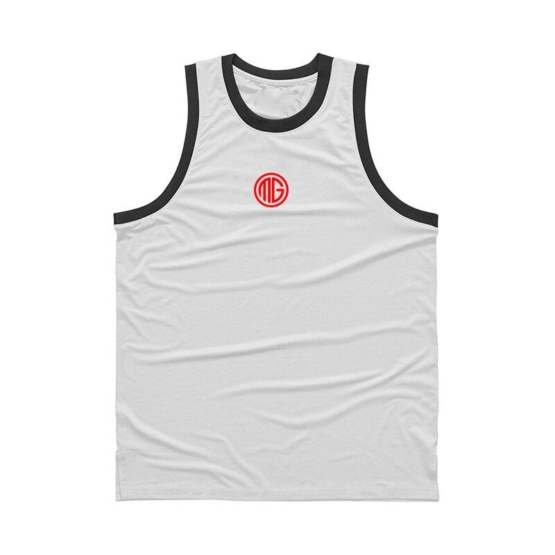 

Muscleguys красивые молодежные спортивные удобные жилеты летние мужские дышащие топы для бодибилдинга поп-стрит одежда XXL белый