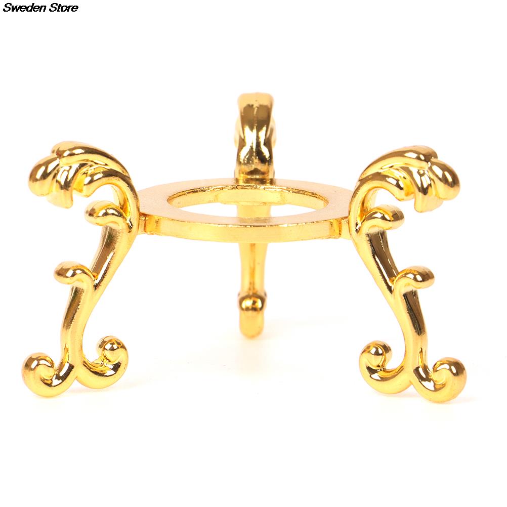 Gold-plated Display Gemstone Egg Support Base Crystal Ball Stand Holder Ornament Crystal Ball Decorative Ball Display Stand