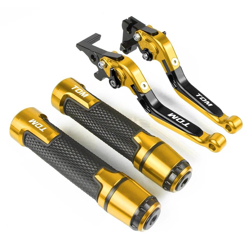 For Yamaha TDM 900 2004-2014 2007 2008 2009 2010 2011 Motorcycle Brake Clutch Lever Extendable Adjustable Hand Grip Handlebar