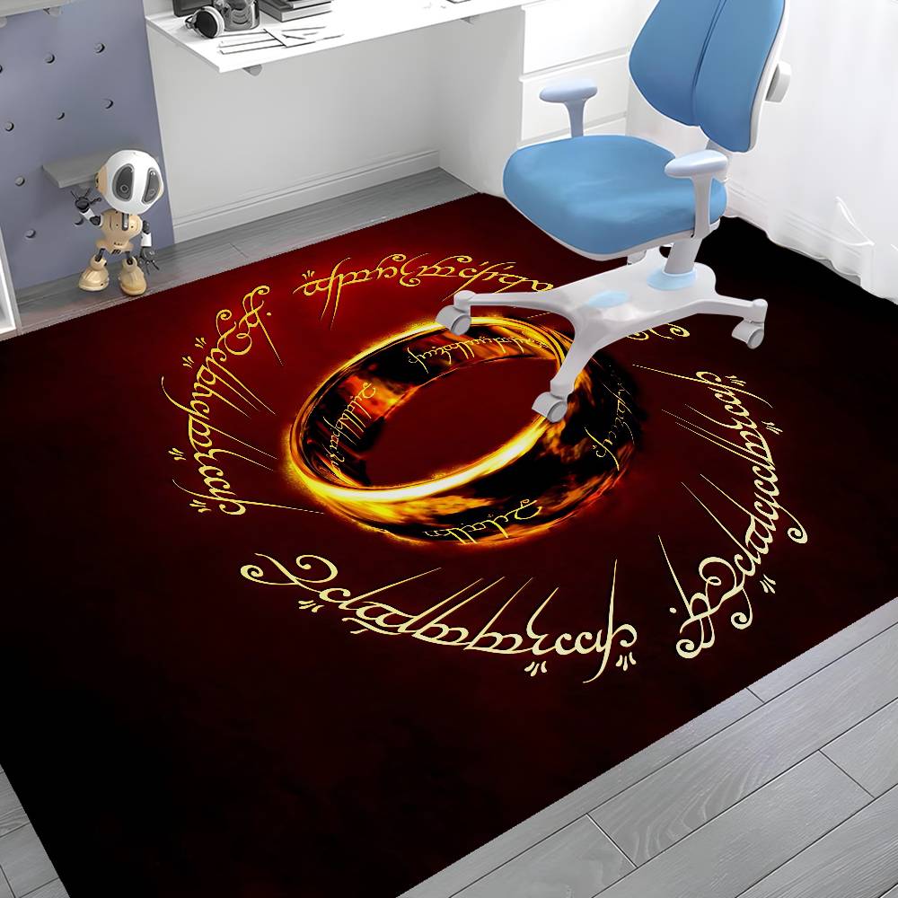 L-Lord Of The Ring Bathroom Mat Anti-slip Absorb Water Long Strip Cushion Bedroon Mat Hotel Decor Mat