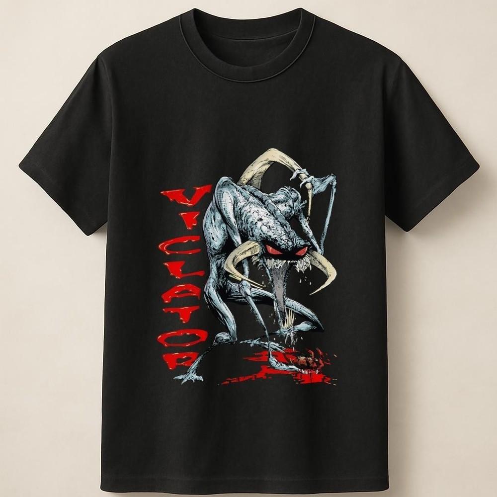 Violator Spawn Horror Villain Graphic With Blood Splatter Unisex T Shirt Unisex T-Shirt