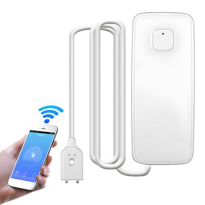 1 Pack WiFi Water Leak Detector APP Control 85DB Water Sensor Alarm IP67 Waterproof Battery