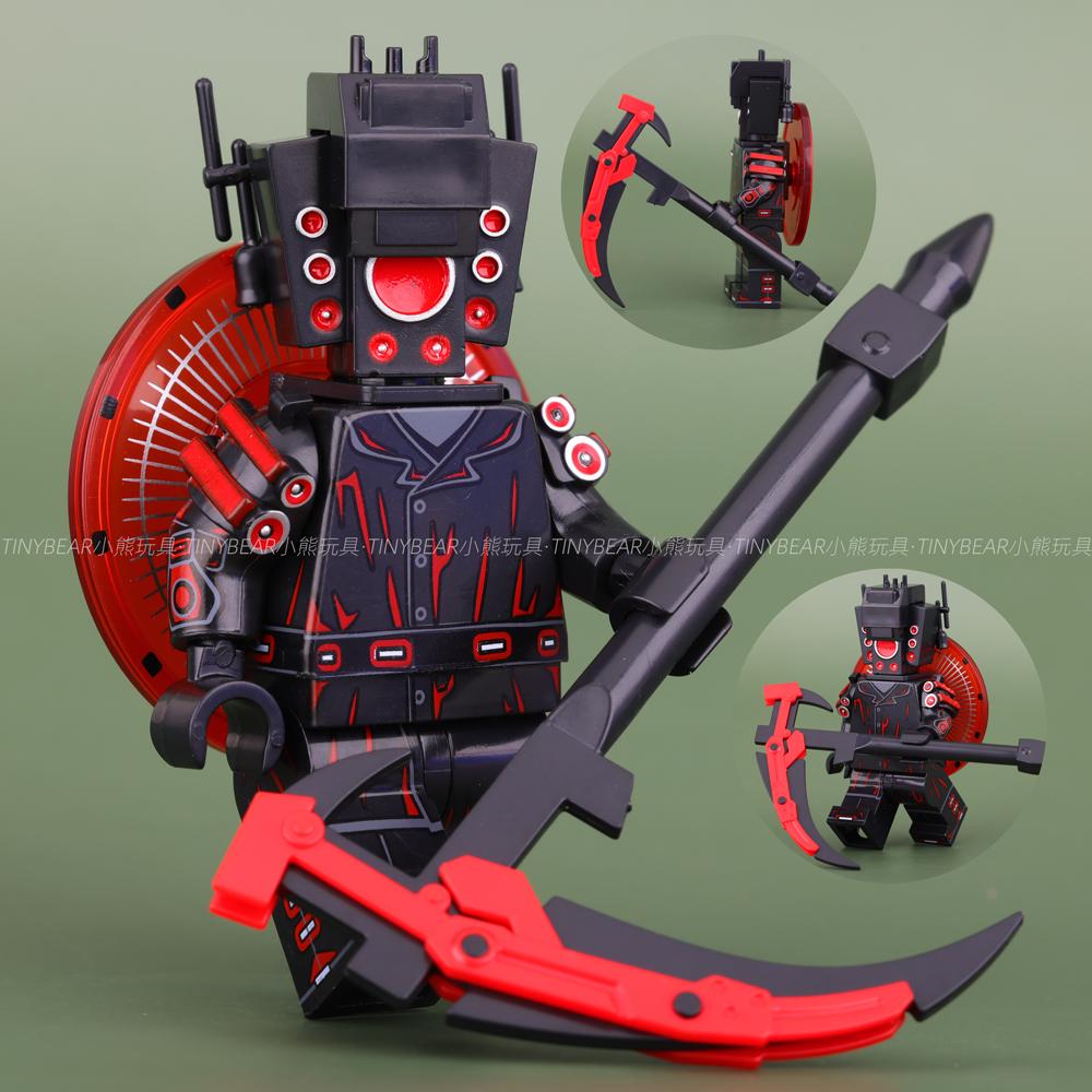 KDL858 Skibidi Toilet Mattoncini Giocattoli con Mini Action Figure