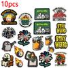 10pcs Wholesale Cartoon Animal Applique Iron On Embroidered Patches For Clothing Stickers Stay Weird Patches On Clothes Diy
