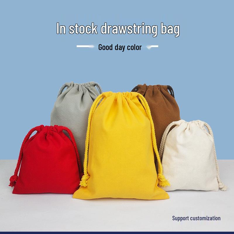 Umweltfreundliche Baumwoll-Kordelzugtasche - Leere Geschenkverpackung aus reiner Baumwolle