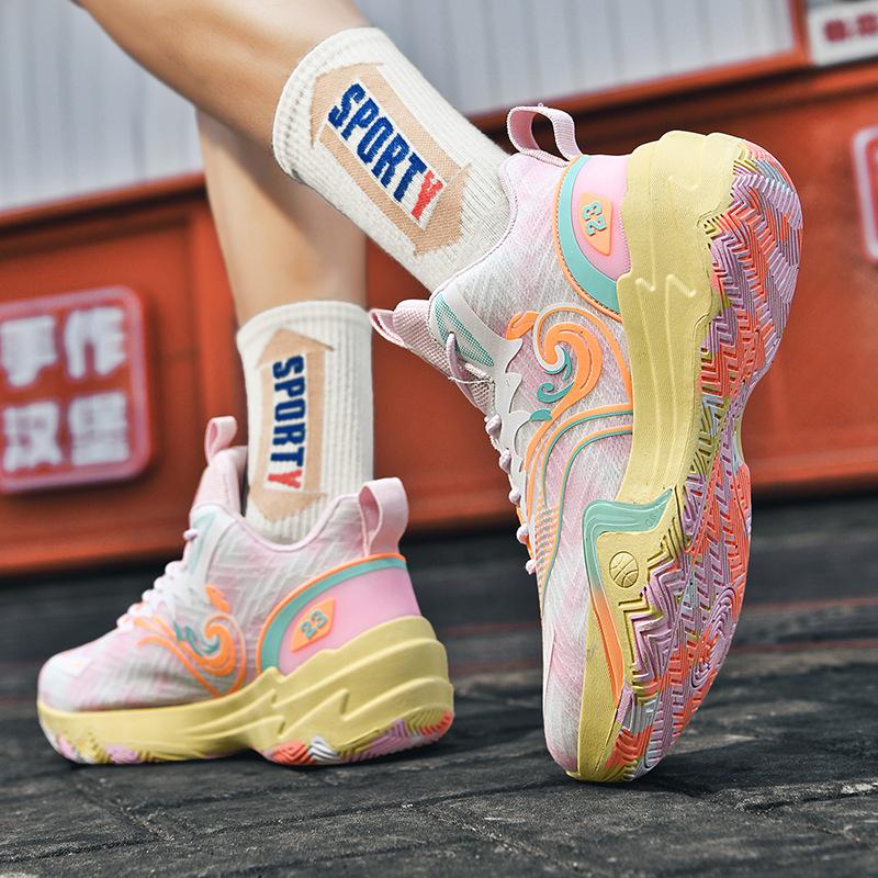 2025 neue Basketballschuhe neues Mesh Herren- und Damen Mandarinentenblau Sneaker tatsächliche Kampfstiefel Studenten-Trainingssneaker