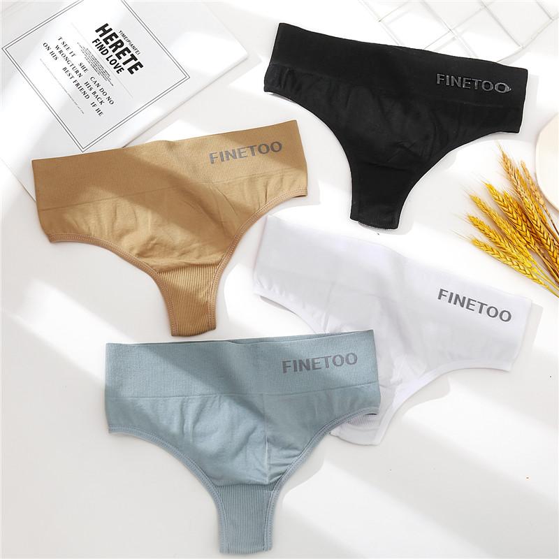 2PCS/Set M-2XL Bodyshaper G-String Panties Women Slim Underwear Female Lingerie Sexy Lady Thongs High Waist Underpants