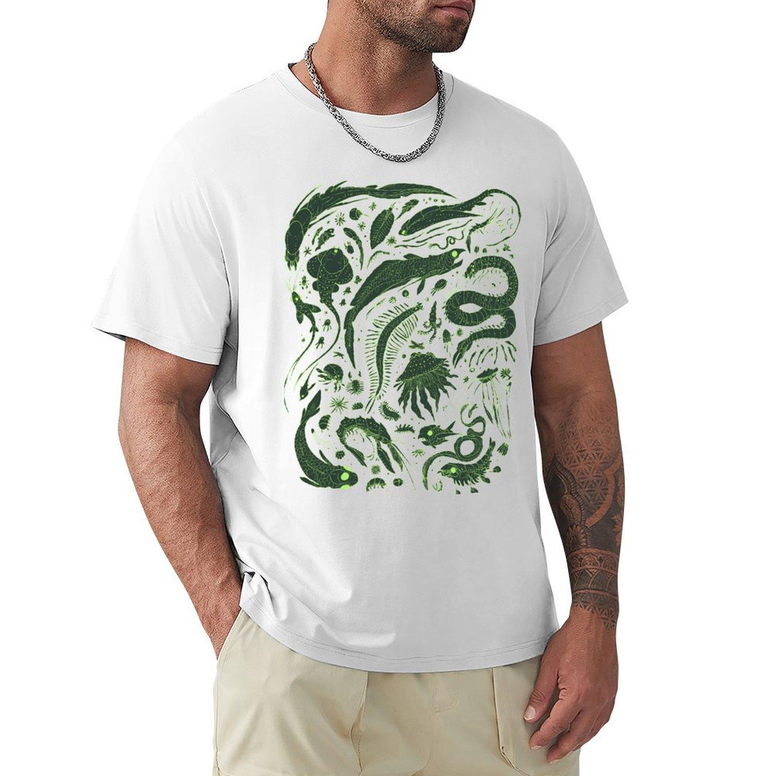 strange sea hadopelagic TShirt plus size tops Personalized tshirt cute clothes heavy weight t shirts for men S