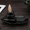Home Decor Black Glaze Backflow Stick Incense   Ceramic   for Thouse