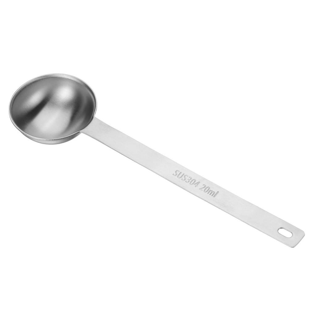 Uxcell einzelne Messlöffel, 4 Teelöffel (1-13 EL 20ml) TeelöffelEsslöffel, Edelstahl 304, Einzelne kleine quadratische Schale Messlöffel mit langem Griff