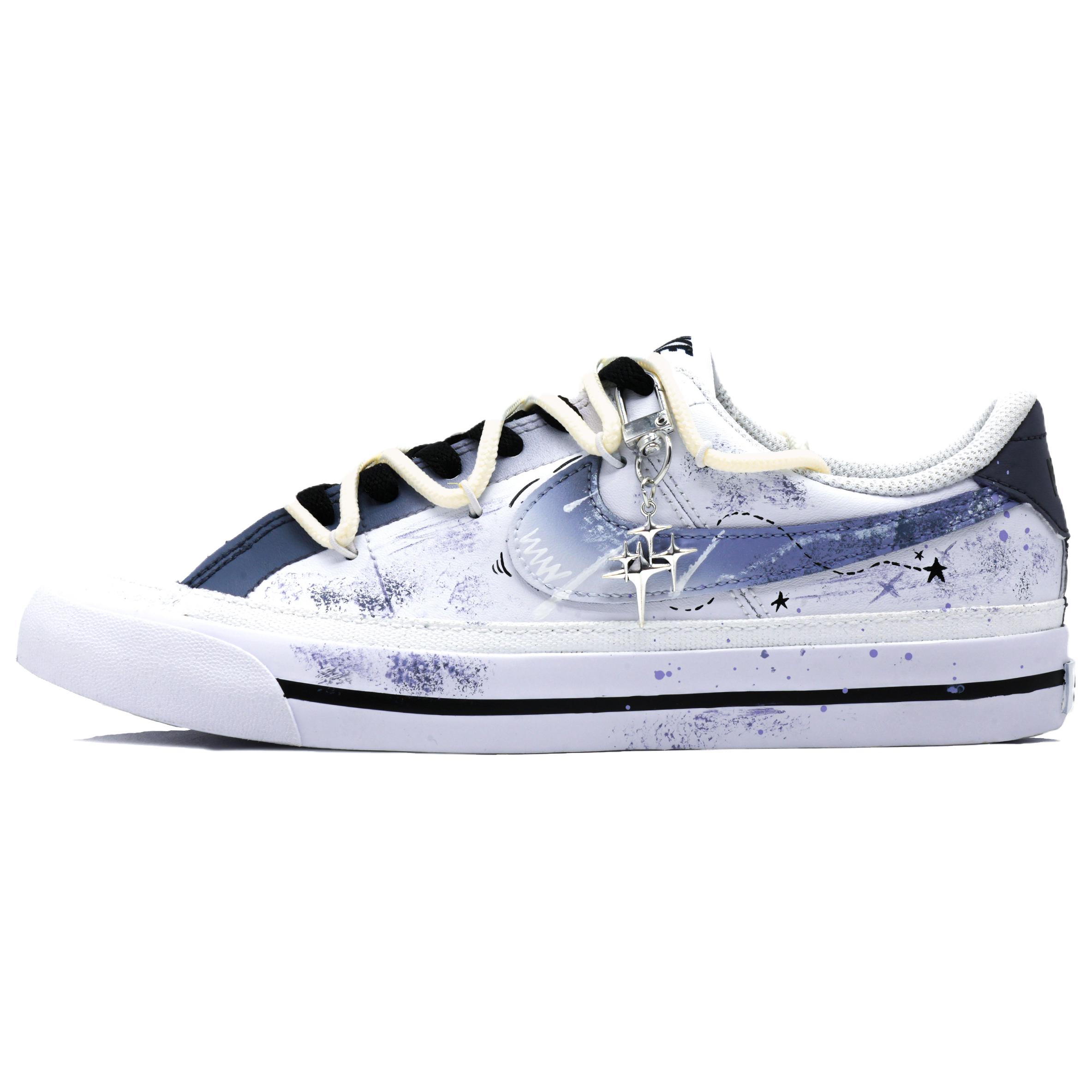 

Nike Court Legacy Slip Resistant Abrasion Resistant Low top Skateboard Shoes Men s White Purple DH3162-100(Team1052-) 40