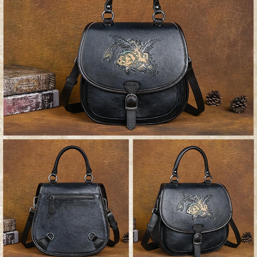 Рюкзак ручной работы из воловьей кожи большой вместимости — фото 12