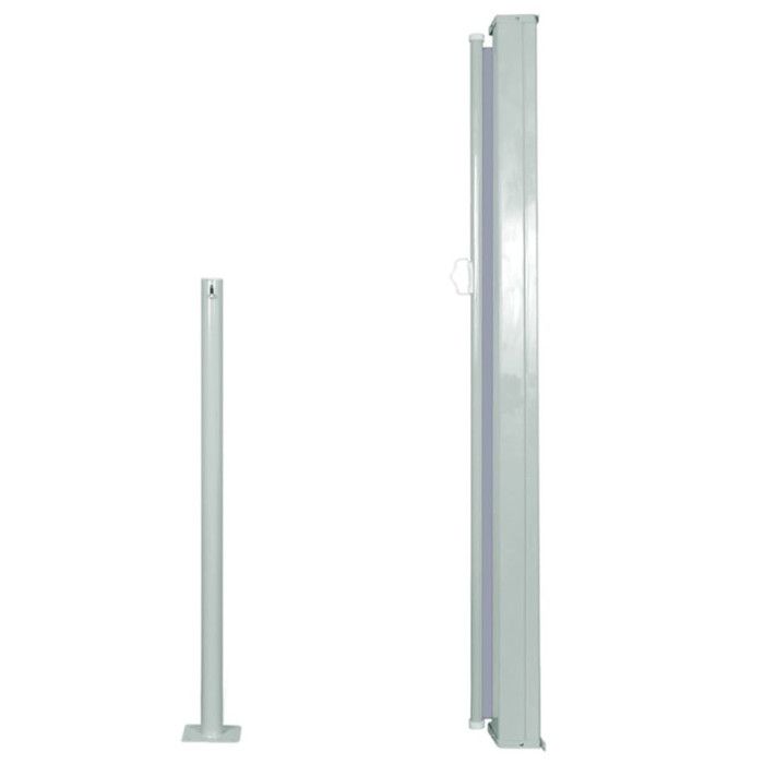 VidaXL Auvent Latéral Rétractable 120x300 cm Gris Brise-vue Store Abri Balcon 45363