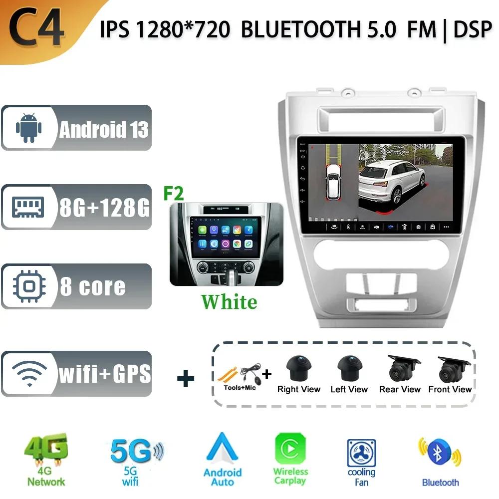Auto Radio Android 13 For Ford Mondeo 2009-2012 Multimedia Car Stereo No 2 Din Navigation 4G GPS Bluetoot Screen