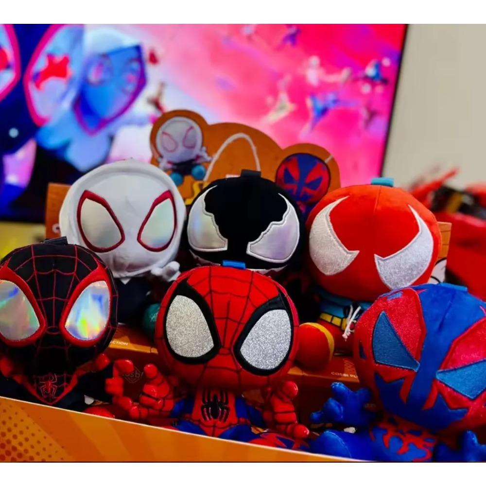 Spider Man Series Blind Box Cosbi Plush Anime Peripheral Figurines Backpacks Pendants Ornaments Surprise Gift for Boys