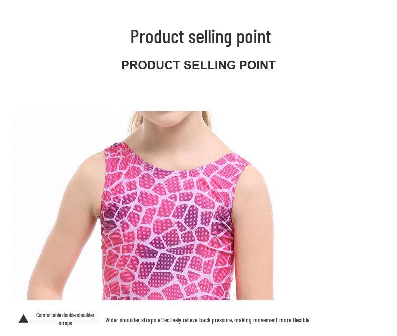 Girl's Cute Korean-Style Princess One-Piece Swimsuit for Swimming Training