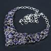 Wunderschöne Amethyst Edelstein Handgemachte 925 Sterling Silber Halskette, Amethyst Silber Halskette für Frau, Unisex Halskette, Watte Geschenk
