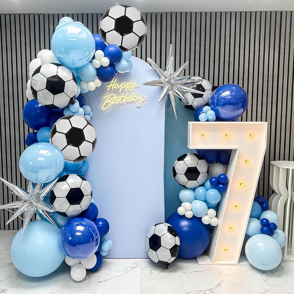 10~30 Pezzi Palloncini Calcio 18 pollici Decorazioni Festa a Tema Calcio Palloncino Pallone da Calcio Per Festa di Compleanno Sportiva Laurea