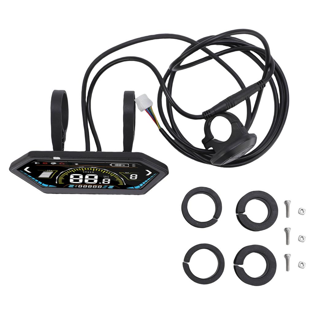 UKS6 Electric Bike LCD Display Meter Color Display Electric Scooter Control Panel Cycling Computer with SM Connector