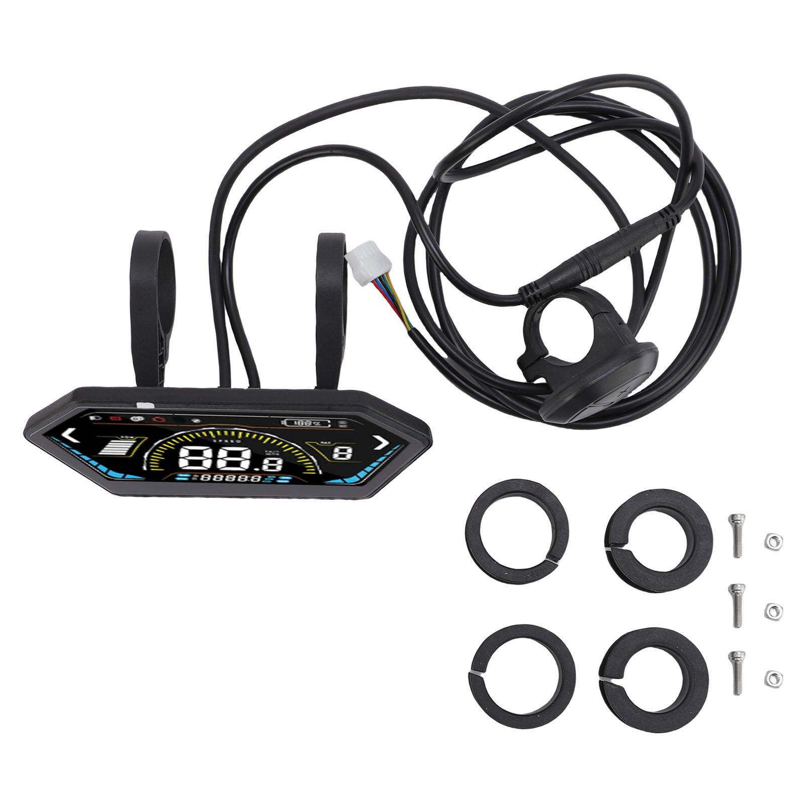 Shoemst Uks6 Electric Bike Lcd Display Meter Color Display Electric Scooter Control Panel Cycling Computer With Sm Connector