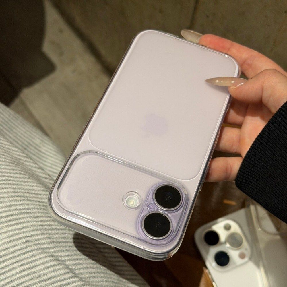 Second Variable Shell Large Window Suitable for Apple 17ProMax Second Variable Shell 14 15 16 Transparent 14pro Fine Hole 11 12