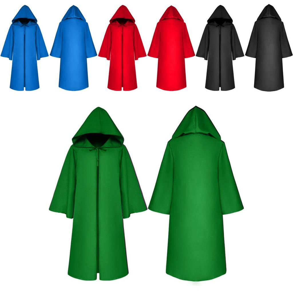 Premium Quality Star Wars Jedi Warrior Hooded Cloak Cape Robe For Cosplay Events