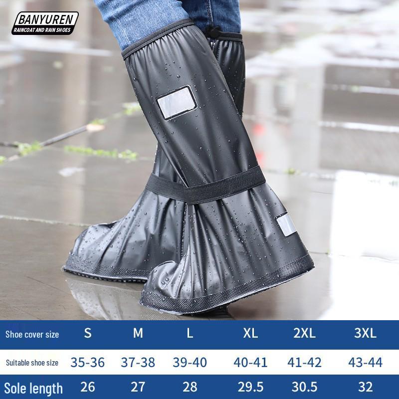 Thickened Non-Slip Reusable PVC Rain Shoe Covers for Men & Women
