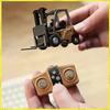 New 1/64 Remote-Controlled Alloy Forklift Engineering Vehicle Tabletop Toys Model Collection Birthday Gift For Girls Boys