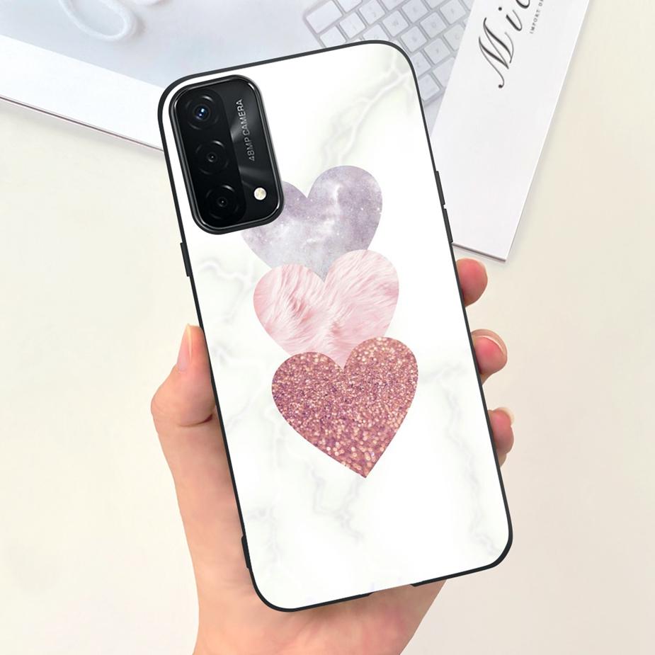 For Oppo A74 4G Case Oppo A54 A94 Cute Fashion Panted Cover Soft TPU Phone Case For Oppo A94 A 54 74 OppoA54 OppoA94 Fundas Capa