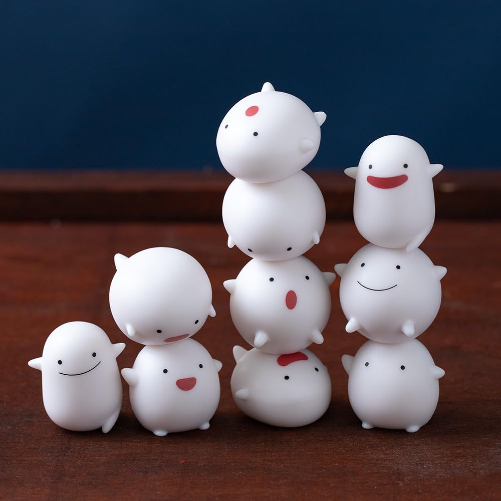 Ensky - Boy and Heron Strawberry Nose Character Assortment Set (NOS-88) Studio Ghibli Official Stackable Figures