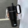Twilight Ice Shield Insulated Cup, Large Capacity Stainless Steel Water Bottle for Men and Women, Customizable Design.