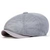 Berretti Newsboy Traspiranti a Colore Solido da Uomo, Cappelli da Pittore Britannici Casual, Berretti Ottagonali Primavera Estate, Berretti Hip Hop
