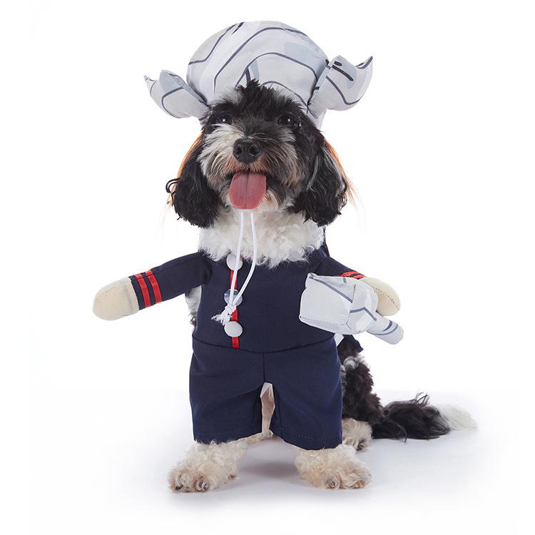 Christmas Pet Costume: Bat, Pirate, Clown, Delivery Outfit for Dogs