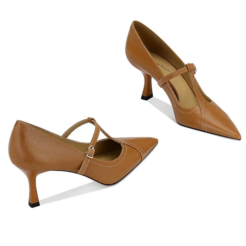 Fashion High Heels Women Sandals Elegant Fashion Shoes Pointed Toe Dress Woman 2025 New Pumps Designer Luxury Sexy Sandalias De Mujer