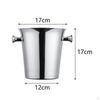 2L Edelstahl-Eiskübel-Set mit Griffen, Geeignet für Wein, Bierflaschen, Getränke, Kaffee