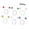 BESTOYARD 12pcs Antenna Costume Accessories Star Head Boppers Alien Headband Novelty Headband Bopper Headband Star Headpiece