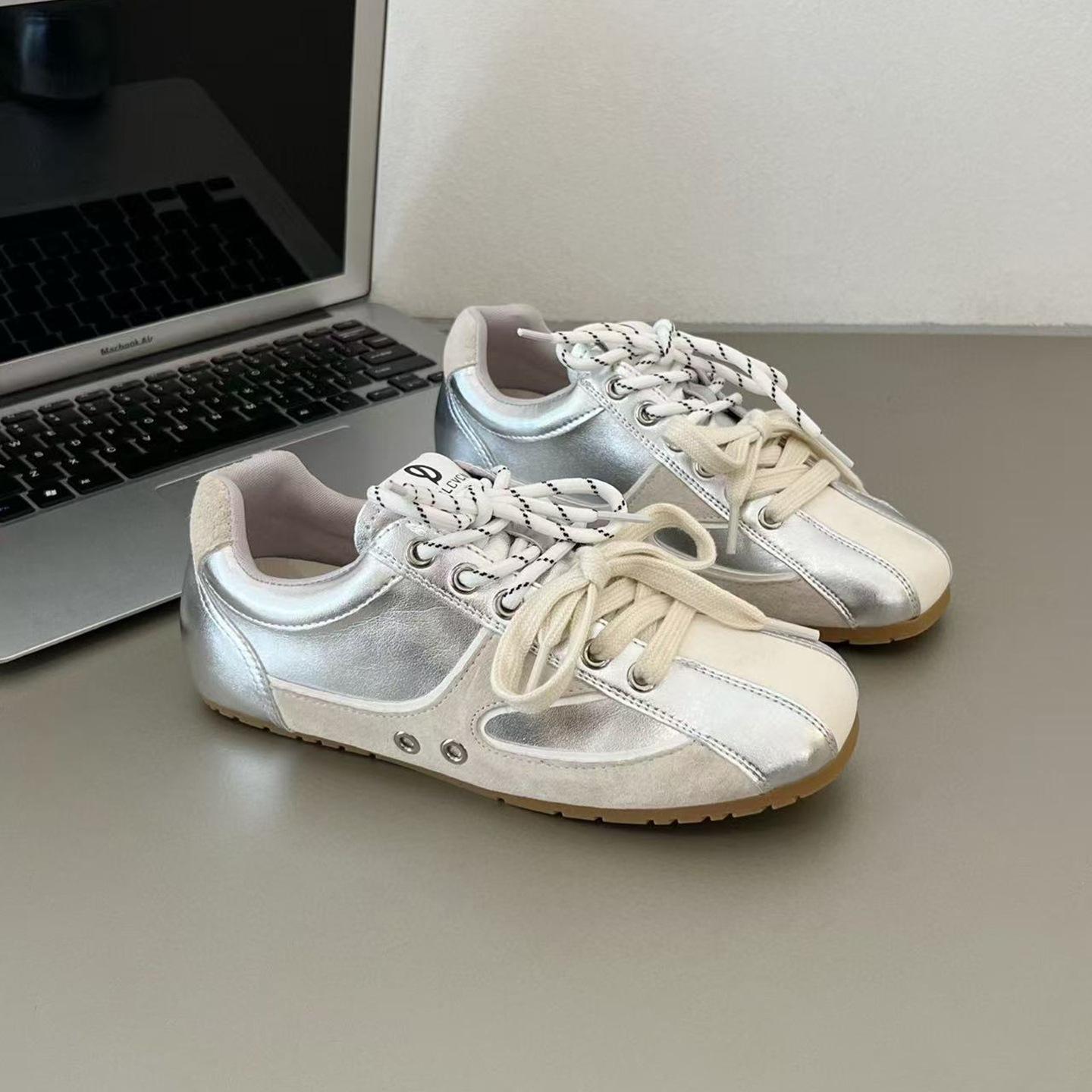 

Han Shi s same versatile inner height increase of 3cm German training shoes 2025 autumn new versatile sports and leisure shoes Forrest Gump shoes. 35