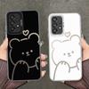 Creative Cute Bear Case for Samsung Galaxy A14 A56 A54 A13 A72 A16 A34 A32 A36 A12 A25 A73 A17 A52 A23 A71 Phone Cover